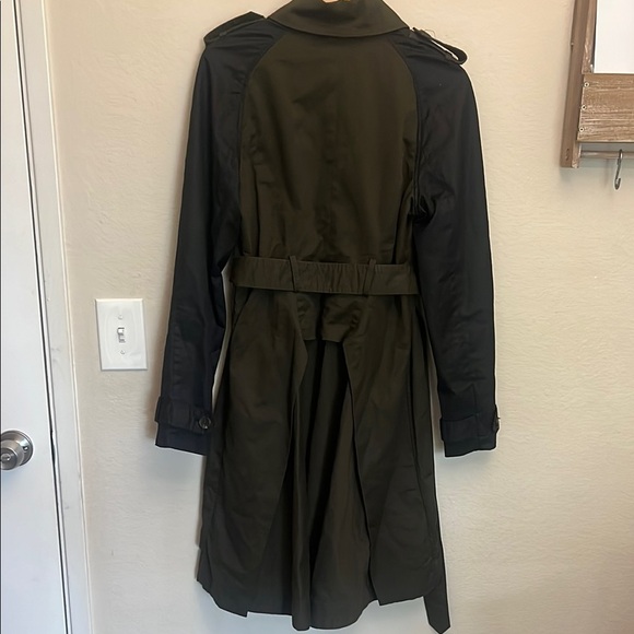 Altuzarra Target Collab Green and Black Trench Coat with Double-Breasted Front - Picture 6 of 6